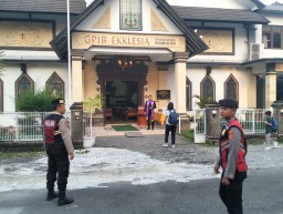 Polres Bandara Ngurah Rai Siapkan Pengamanan Ibadah Minggu Gereja Ekklesia