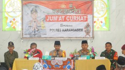 Kapolres Karangasem Gelar Jumat Curhat di Masjid Al Abror Kampung Sinduwati