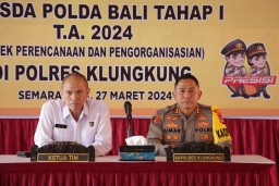 Aspek Perencanaan dan Pengorganisasian, Polres Klungkung Terima Tim Audit Kinerja dari Itwasda Polda Bali