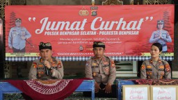 Jelang Idul Fitri Polresta Denpasar gelar Jumat curhat di Mesjid Al-ihsan Inna Bali Beach Sanur