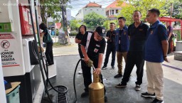 Antisipasi Kecurangan Polda Bali Sidak SPBU