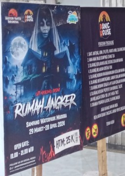 Seramnya Rumah Angker di Sampang Water Park