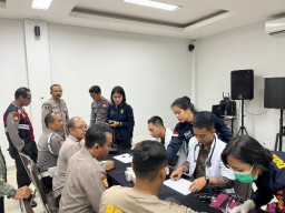 Pemeriksaan Kesehatan Rutin di Polres Kawasan Bandara I Gusti Ngurah Rai Bali