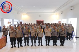 Kapolres Karangasem Ajak Bhabinkamtibmas Aktif dalam Pencegahan Gangguan Kamtibmas dan Penanganan Kasus Bunuh Diri