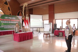 Kapolres Klungkung Buka Latpraops Ketupat Agung 2024 Tekankan Kepada Personel