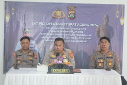 Jelang Operasi Ketupat Agung 2024 Polres Bandara Ngurah Rai Gelar Lat Pra Operasi