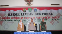 Rakor Lintas Sektoral Ops Terpusat Ketupat Jaya 2024 Digelar Polres Metro Jakarta Timur Dalam Rangka Pengamanan Idul Fitri 1445 H
