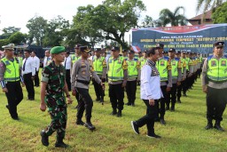 Polres Karangasem Gelar Apel Pasukan Operasi Ketupat Agung 2024