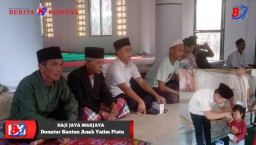 Di Bulan Suci Ramadhan 1445 Hijriyah, Haji Jaya Marjaya Gelar Santunan Anak Yatim Piatu di Desa Sumurlaban Kecamatan Angsana