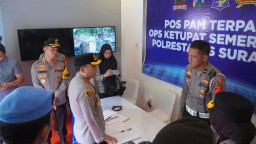 Operasi Ketupat Semeru 2024, Kapolrestabes Surabaya Cek Pospam Pastikan Kesiapan Personel