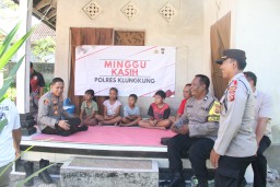 Program Minggu Kasih Kapolres Klungkung Berbagi Dengan Anak Difabel dan Yatim Piatu