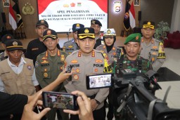 Polresta Tangerang Bersama Forkopimda Gelar Apel Kesiapan Pengamanan Malam Takbir