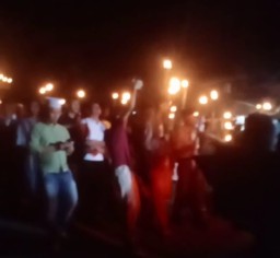 Sambut Lebaran Warga Kampung Citangkil, Desa Citangkil sari, Takbir Keliling Bawa Obor