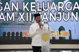 Kodam XII/Tpr Gelar Sholat Idul Fitri dan Halal Bihalal di Lapangan Makodam XII/Tpr