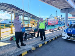 Kabag Ops Polres Karangasem Meninjau Kesiapan Pos Pam dan Pos Terpadu Operasi Ketupat Agung 2024