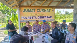 Jumat Curhat, Polresta Denpasar Tanggapi Keluhan Kelompok Tani Uma Palak