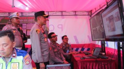 Kapolres Klungkung Melakukan Pengecekan Kesiapan Personel Pos Pam Operasi Ketupat Agung 2024
