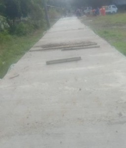 Pemerintah Desa tanjungan Bangun Rabat Beton Dengan Sumber Dana Desa