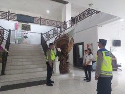 Polres Karangasem Amankan Kantor DPRD Kabupaten, Selama Tahap Penetapan Hasil Pemilu 2024