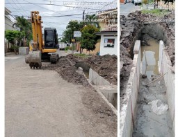 Diduga Tidak Sesuai RAB Proyek Pembangunan Paving dan Uditch Terkesan Asal Jadi