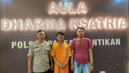 Polisi Berhasil Mengamankan Seorang Residivis Yang Mencuri Sepeda Motor di Jalan Samudra