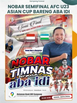 Ramaikan ! Nobar Timnas Indonesia VS Uzbekistan Bersama Aba Idi