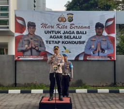 Kesiapan Pengamanan Event International Word Water Forum, di Bandara I Gusti Ngurah Rai Ditekankan Oleh Kapolres