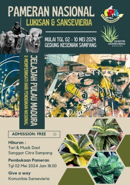 Sejumlah Pelukis dan Pecinta Tanaman Unik Sansevieria Gelar Pameran Nasional di Gedung Kesenian Sampang