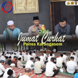 Kapolres Karangasem Pimpin Kegiatan Jumat Curhat, Pererat Sinergi Polisi dan Masyarakat