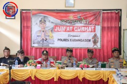 Kapolres Karangasem Gelar Program Jumat Curhat, Sinergi Masyarakat dan Polri Wujudkan Kamtibmas yang Mantap
