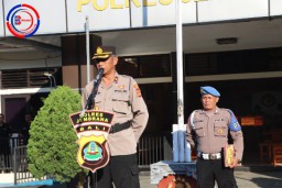 Apel Pagi Polres Jembrana, Tanggung Jawab Profesional dalam Menjaga Kamtibmas dan Mendukung Kegiatan Kebangsaan