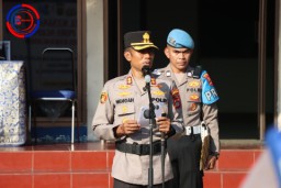 Tingkatkan Kesiapan Pasukan Operasi Puri Agung-2024, Kapolres Karangasem Pimpin Apel Pengamanan World Water Forum ke-10