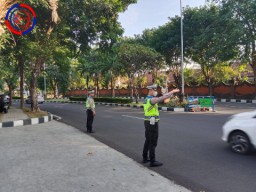 Polisi Lalu Lintas Bali Siaga Penuh Amankan KTT World Water Forum ke-10 di Nusa Dua