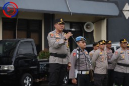 Klungkung Siap Amankan World Water Forum ke-10, Kapolres Klungkung Pimpin Apel Konsolidasi Operasi Puri Agung