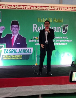 Relawan (TJ),Gelar Halal Bi Halal Bersama H.Tasril Jamal, di Gedung Olahraga Komplek Pondok Bahar Tangerang