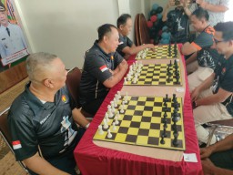 HUT Pemerintah Kabupaten Bengkayang ke 25 Tahun 2024 Bupati Bengkayang membuka Turnamen Catur Cepat