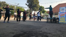 Minggu Sehat Aliansi Madura Indonesia Gelar Senam Pagi, Bersama Anggota dan Warga Arimbi Surabaya