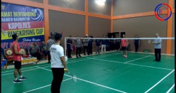 HUT Bhayangkara Tahun 2024 ke-78, Kapolres Bengkayang Adakan Cup Turnamen Badminton