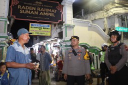 Harkamtibmas Long Weekend Polres Tanjung Perak Gelar Patroli di Beberapa Titik Rawan Kejahatan