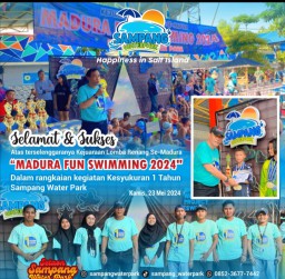 Selamat dan Sukses Atas terselenggaranya Kejuaraan Lomba Renang Se-Madura