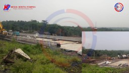 Pihak PT Sino Road And Bridge Group Menargetkan Jembatan Pengalihan Jalan Umum Selesai Sesuai Rencana