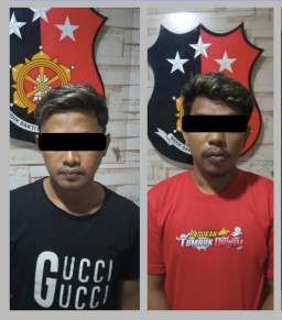 Polsek Krembangan Amankan Dua Terduga Pelaku Judi Online di Pasar Podomoro