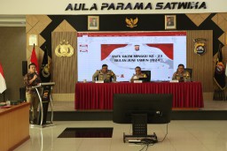 Kapolrsta Tangerang Pimpin Anev Minggu Pertama Bulan Juni 2024