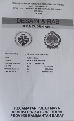 Rawan Korupsi, Warga Kawal Proyek Rehab Poskesdes Dusun Pancur Tanjung Nibung