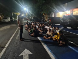 Penertiban Aksi Balap Liar, Polres Bangkalan Amankan 38 Sepeda Motor di Akses Suramadu