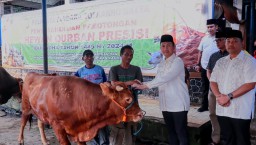 Polresta Bandara Soekarno-Hatta Tangerang, Menyalurkan Hewan Kurban Presisi Dalam Rangka Idul Adha Tahun 1445 Hijriah/2024 Masehi