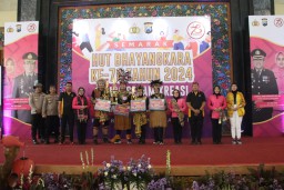 Polres Bangkalan Gelar Lomba Senam Kreasi "Tamang Pung Kisah" Meriahkan Hari Ulang Tahun Bhayangkara ke 78 Tahun 2024