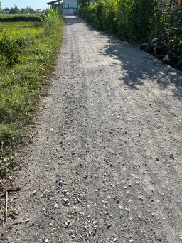 Belum Genap Satu Tahun Dibangun, Jalan Cor di Desa Buker Kampung Galisan Mulai Ngelupas