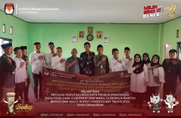 Pelantikan Petugas Pemutahiran Data Pemilih (Pantarlih) Pada PiIgub dan Wagub Banten Bupati dan Wakil Bupati Pandeglang