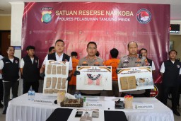 Satres Narkoba Polres Pelabuhan Tanjung Priok Ungkap Tindak Pidana Narkotika Jenis Sabu dan Ganja